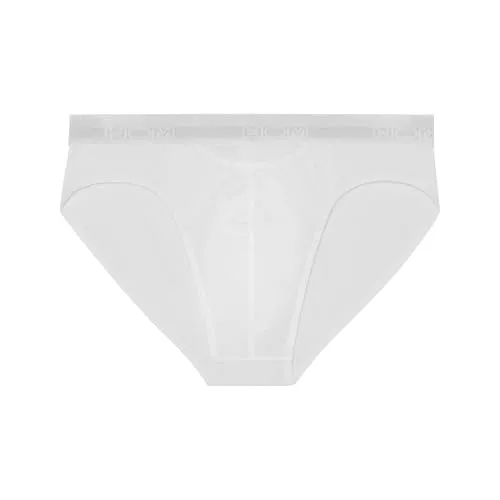 HOM Herren Mini Briefs 'HO1' - Slip in Weiß - Größe XL - Herren-Slips aus weicher Modal-Baumwolle mit horizontalem Eingriff HO1, der sowohl für Linkshänder als auch für Rechtshänder ideal ist. Der bequemste Slip der Welt!