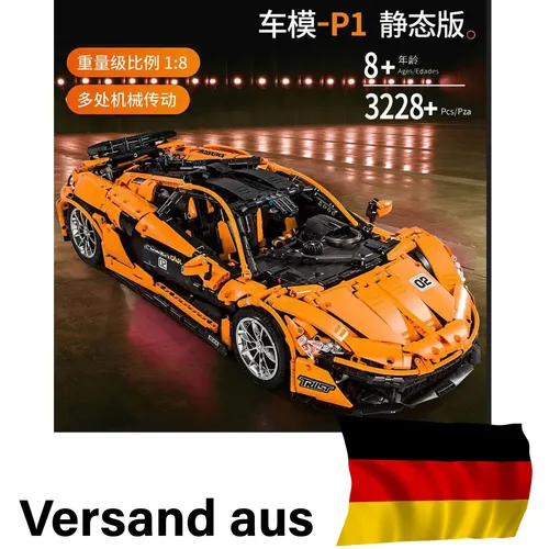 MOULD KING 13090 McLaren P1 MODELL AUTO 1:8 TECHNIK SPORT RENN WAGEN 3239PCS OVP
