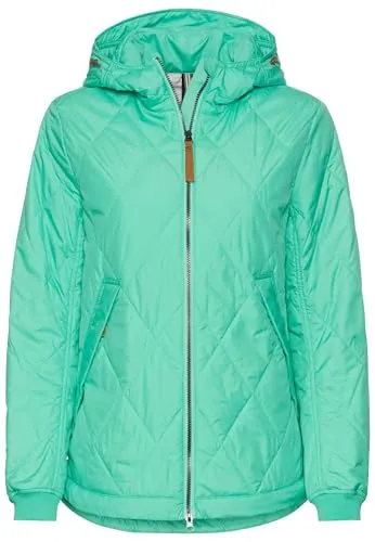 camel active Damen Jacke mit Diamant Steppung in Pfefferminze - Funktionsjacke, wasserabweisend und winddicht, ideal für aktive Tage im Freien mit praktischem Reißverschluss und Regular Fit.