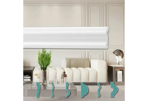 Hexim Zierleiste FG3, 20 Meter - moderne Wandleisten aus XPS Styropor - Leisten für stilvolle Wand- und Deckenverzierung, langlebig und flexibel. Ideal zum Kaschieren von Wandunregelmäßigkeiten und für individuelle Gestaltung.