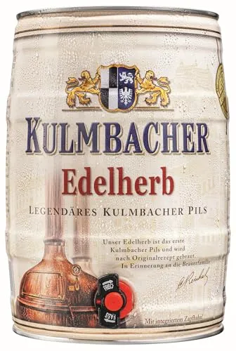 Kulmbacher Edelherb Pils 5,0 l Partydose mit Zapfhahn