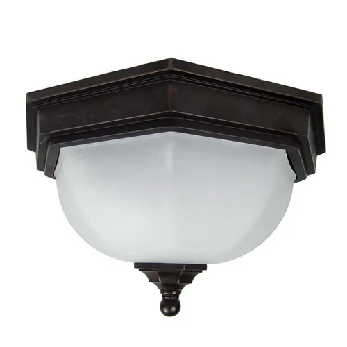 Elstead Fairford Außen-Deckenleuchte E27 2-fach Alte Bronze IP44 - Lampen, wetterfest mit IP44 Schutz, ideal für stilvolle Außenbereiche und Eingangsbereiche.