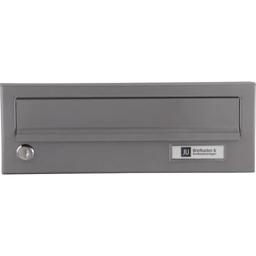 JU Ersatztüre für Hausbrieffachanlage 300 x 110 mm, graualuminium RAL 9007