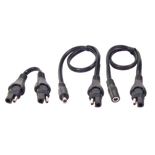 Optimate Motorrad Adaptersatz Adapter Buchse Stecker für SAE auf DC 2,5mm O67