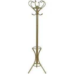 HOFMANN LIVING AND MORE Kleiderständer - Drohnen-Zubehör, eleganter goldfarbener Garderobenständer mit 6 Haken und maximaler Belastbarkeit von 20 kg, ideal für stilvolle Aufbewahrung.