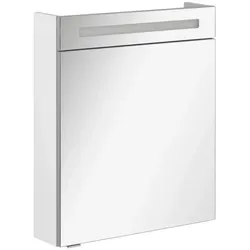 FACKELMANN B.CLEVER Spiegelschrank mit LED-Beleuchtung - Spiegelschränke fürs Bad mit energiesparender LED-Beleuchtung, flexibler Türanschlag und cleverer Innenaufteilung für mehr Ordnung und Stil im Bad.