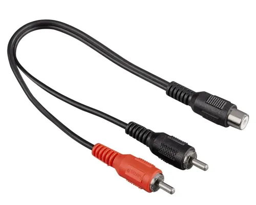 Hama Cinch Y-Kabel Subwoofer-Kabel Y Adapter Verteiler Splitter Chinch CAR Hifi