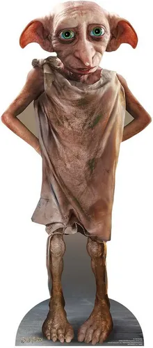 Dekofigur Harry Potter - Dobby Pappaufsteller - Lebensgroßer Dobby Pappaufsteller (ca. 42x98 cm) für Harry Potter Fans, ideal zur Dekoration von Partys oder als Sammlerstück.