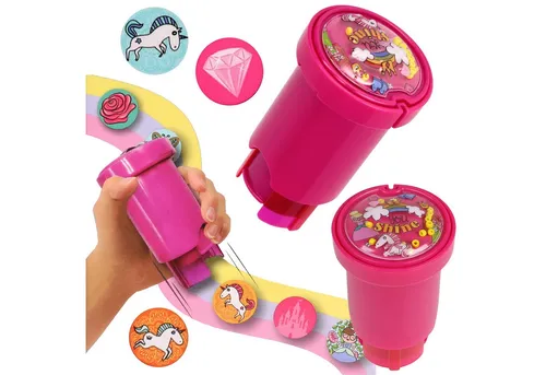 Sarcia.eu Sticker Einhorn Stempel mit Aufklebern, Aufkleber 160 Stück