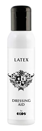 EROS® Fetish Latex Dressing Aid 100 ml in lila von Eros