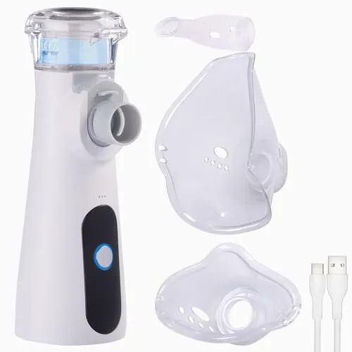 newgen medicals Inhalator Kinder: Inhalationsgerät Vernebler für Kinder und Erwachsene, 2000 mAh, 25 ml (Inhalator Vernebler, Medizinischer)