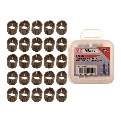Ersatz-Gewindeeinsätze, M8x1,25 25