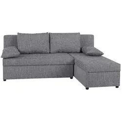 Ecksofa grau mit Liegefunktion