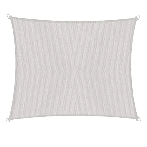 Windhager Sonnensegel Cannes Rechteck 4 x 5 m - Sonnenschutz für Garten & Terrasse, bietet hervorragenden UV-Schutz 50+, wind- und wasserabweisend, reißfest und faltfrei aufspannbar