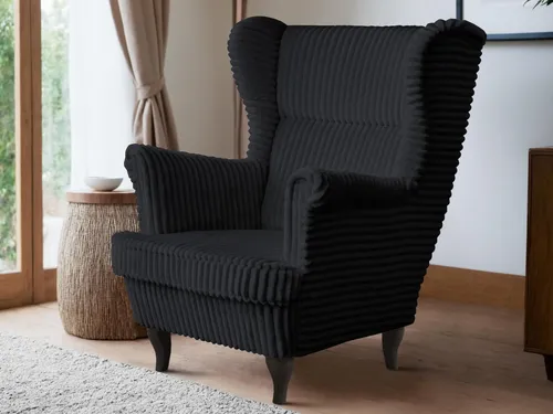 Beautysofa Sessel Moderner, bequemer, weicher, eleganter Sessel FELIX (Holzbeine, Farbe: Buche, Weiß oder Wenge – Ihre Wahl)