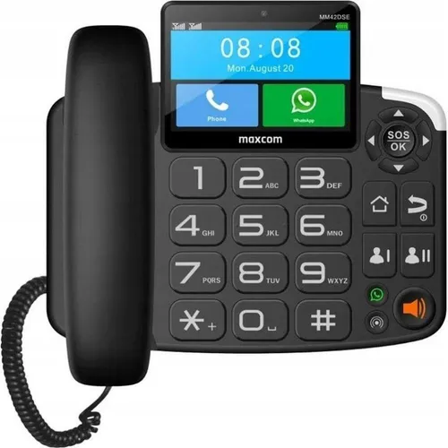 MaxCom MM42D Smart Phone - Anrufer-ID in Schwarz - Handys ohne Vertrag mit Anrufer-ID und freisprechender Funktion, ideal für einfache Nutzung und klare Kommunikation.