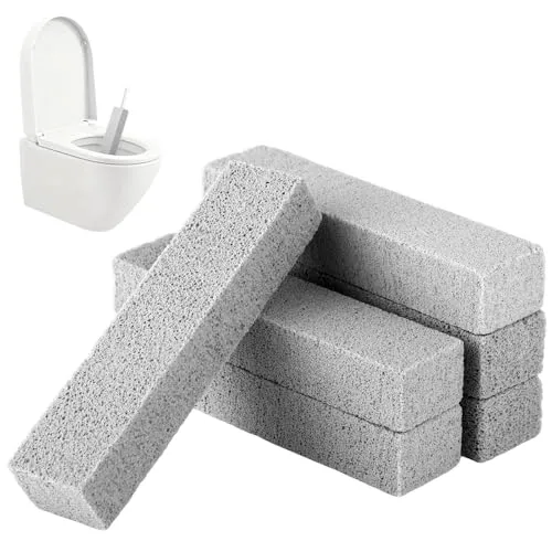 6er Pack Urinsteinentferner Extra Stark – Bimsstein Toilettenreiniger, Universalstein, Putzstein Toilette & Bad, Reinigungsstein Toilette für Fliesen & Grill