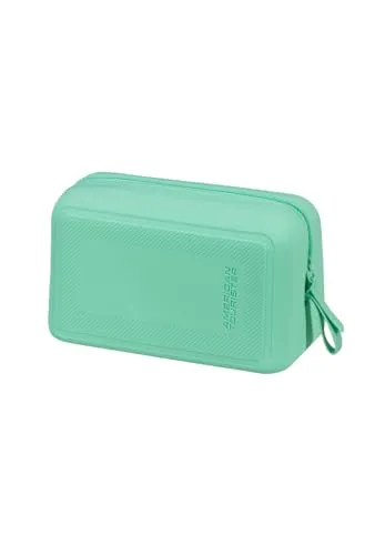 American Tourister Kulturbeutel Urban Groove UG27 Washbag Pop Jelly Mint - Optimal organisierter Kulturbeutel mit abnehmbarer Trennwand. Aus robustem, wasserfestem Silikon gefertigt, ideal für Reisen. Mit 4,5 Litern Fassungsvermögen und praktischer Handschlaufe für einfachen Transport.