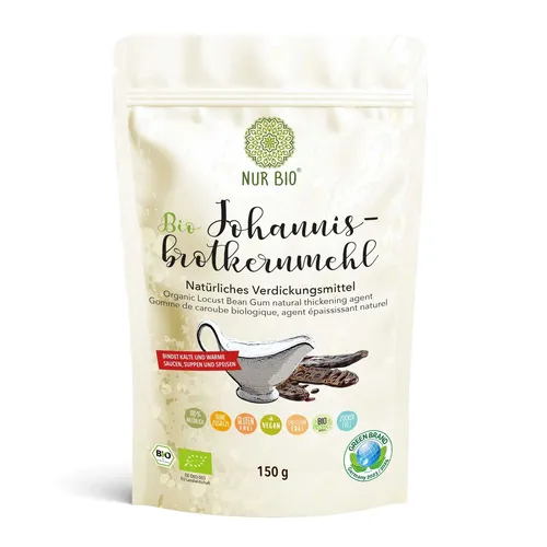 BIO Johannisbrotkernmehl 150 g Verdickungsmittel Stabilisator Bindemittel vegan