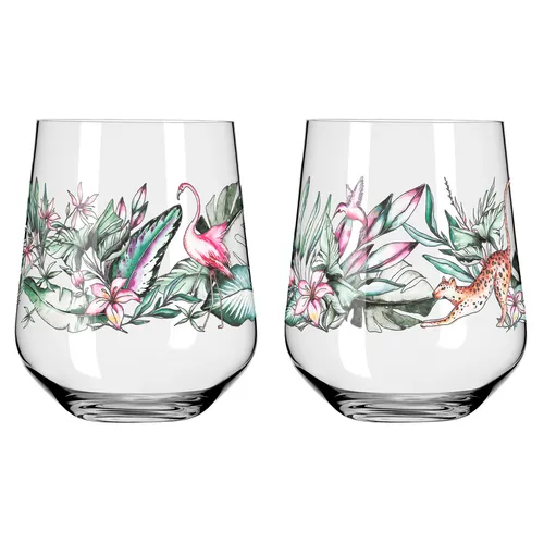 RITZENHOFF Longdrink-Glas-Set SCHATTENFAUNA #5/#6 – 2 Stück in schwarz von Ritzenhoff