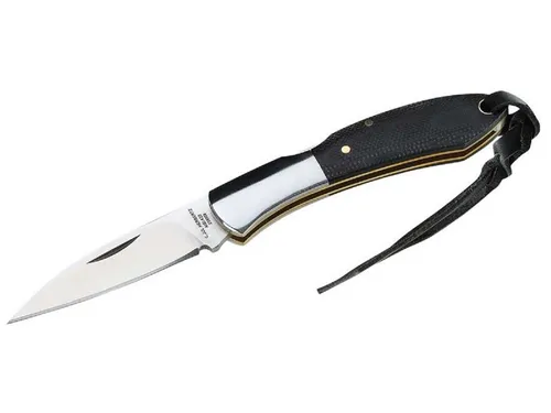 Herbertz Taschenmesser mit G10-Griffschalen - Gürtelmesser aus Stahl AISI 420, mit robusten G10-Griffschalen und sicherem Back Lock, ideal für Outdoor-Aktivitäten und den täglichen Gebrauch.