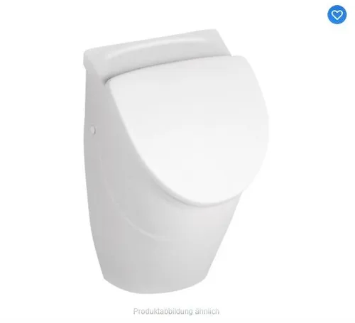 VILLEROY & BOCH O.NOVO Keramik Absaug Urinal mit Deckel