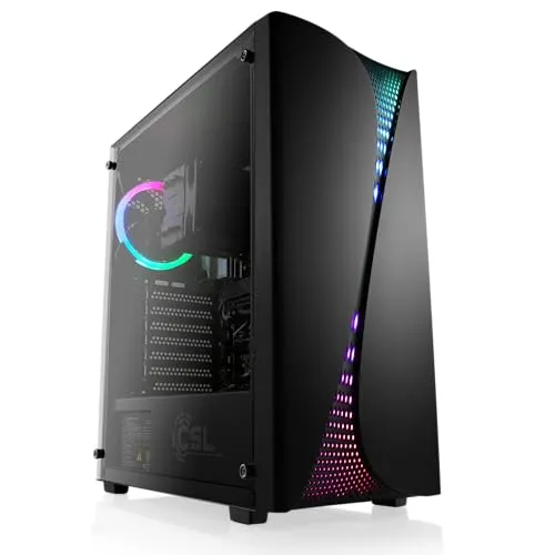 Gaming PC mit AMD Ryzen 7 5700G und Windows 11 Home - PC-System mit 8 Kernen, 16 GB DDR4-RAM und 1000 GB M.2 SSD für blitzschnelle Performance in Gaming und Multimedia.