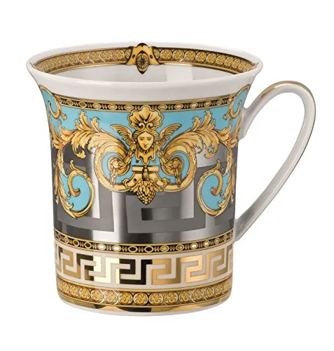 Versace Tasse by Rosenthal Henkelbecher Prestige Gala Bleu von Rosenthal