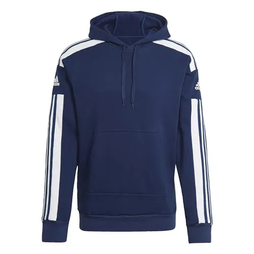 adidas Herren Squadra 21 Sweat Hoodie Größe M - Hochwertiger Kapuzenpullover für Herren in Blau, aus bequemer Baumwollmischung, ideal für Sport und Freizeit.