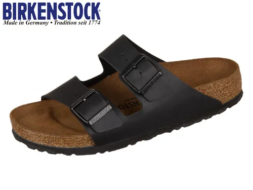 Birkenstock Arizona Sandale Schwarz – Komfortable Pantoletten für jeden Tag - Sandalen mit Fußgewölbestütze für optimalen Komfort, ideal für Unisex Erwachsene. Hergestellt in Deutschland, aus hochwertigem Birko-Flor und EVA-Sohle.