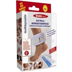 WUNDmed® Mehrfach Kompresse inkl. Vlieshülle, mit Klettgurt 04-055 , Maße (L x B): 49 x 7,5 cm