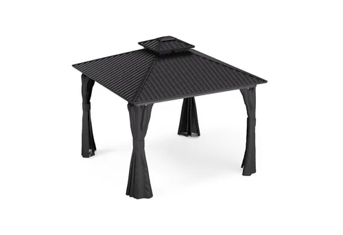 blumfeldt Pavillon ShadeFortress, 3x3m in schwarz von blumfeldt