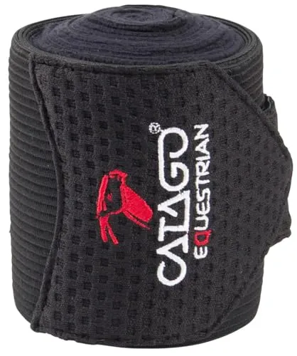 CATAGO Bandagen FIR-Tech Healing, 4 Stück - Bandagen & Bandagierunterlagen mit FIR-Tech Technologie, die die Durchblutung fördert und Muskelverspannungen reduziert. Ideal für die Regeneration und das Wohlbefinden Ihres Pferdes.