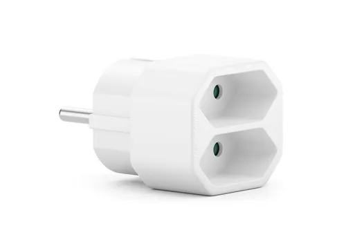 deleyCON deleyCON Mehrfachstecker Indoor 2x Euro-Buchse Innenbereich max. Stromadapter
