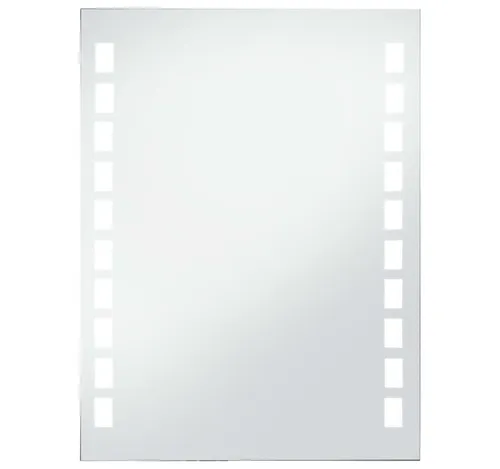 Furnicato LED-Wandspiegel 60x80 cm – Badezimmer Spiegelfunktion - Eleganter LED-Wandspiegel mit diffusem Licht für eine optimale Ausleuchtung. Ideal für dein Badezimmer, sorgt für präzise Spiegelbilder und schafft eine angenehme Atmosphäre. Lieferung inkl. Adapter und Befestigungsmaterial.
