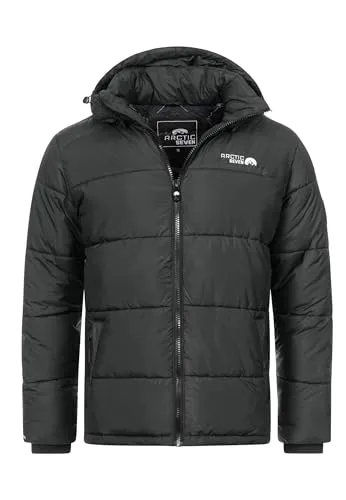 Arctic Seven Herren Winter Steppjacke AS-333 – Warm & Vielseitig - Hochwertige Herren Winterjacke von Arctic Seven, wasserabweisend und mit abnehmbarer Kapuze. Ideal für kalte Tage, bietet sie Stil und Schutz in einem.