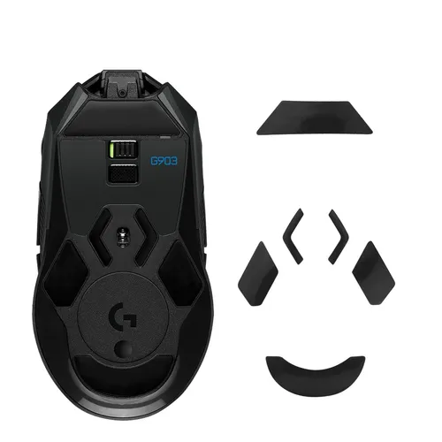 Mouse Feet Sticker für Logitech G903 Ersatz Glider in schwarz von kwmobile