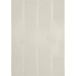 Merinos Teppich Sign 1904 - Rechteckiger Hoch-Tief Struktur Teppich - Teppich aus 100% recyceltem Polyester mit geometrischem Design, ideal für stilvolle Wohnzimmer. Pflegeleicht und maschinell gewebt.