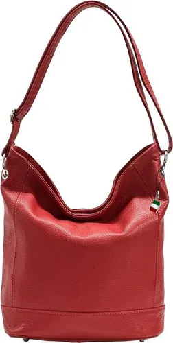 FLORENCE Schultertasche - Damen Echtleder Hobo Bag rot - Schultertaschen aus echtem Leder, stilvoll und elegant, ideal für jeden Anlass. Die Florence Hobo Bag in rot vereint Funktionalität und Design.