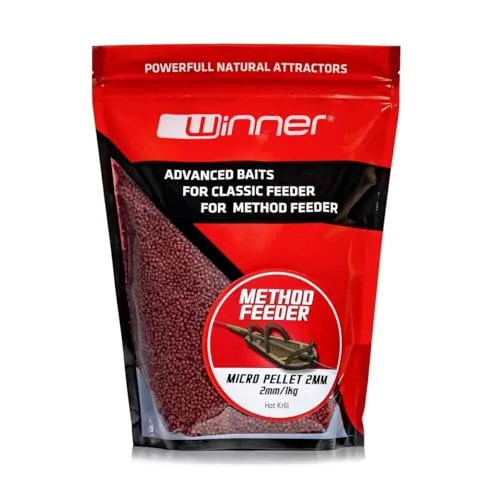 Tandem Baits Karpfen Futter Angelfutter Pellets Method Feeder Pellet 2 mm 1 kg Roter Krill