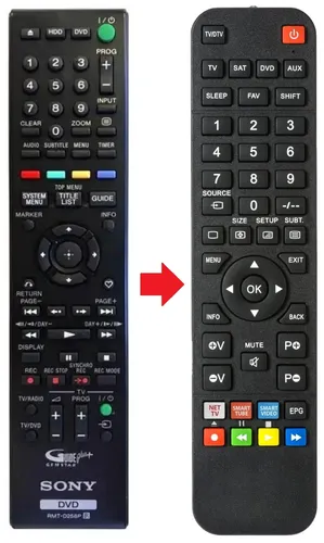 Fernbedienung passend für SONY 148028911 | 148052611 | 148070011