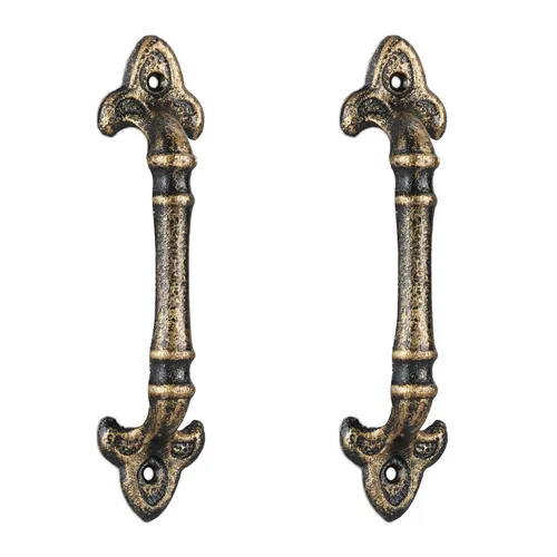 Vintage Schrankgriffe Gusseisen 8 Stück - Möbelgriffe im Retro-Design aus robustem Gusseisen, ideal zur Aufwertung von Möbelstücken und für einen einzigartigen Look.