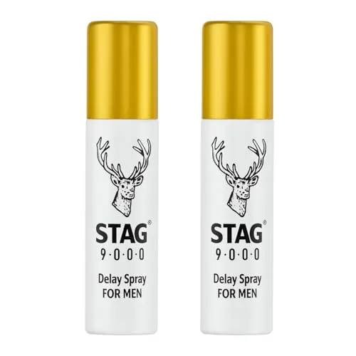 STAG Delay Spray für Männer 20 ml – Diskretes Spray für den äußeren Intimbereich – Kosmetische Pflege für Männer – Einfache Anwendung – Kompakt und praktisch (2er Pack)