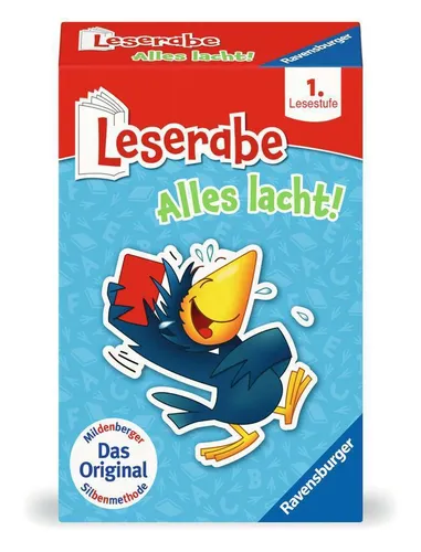Ravensburger 23496 Leserabe - Alles lacht! - Lernspiel für 1-8 Spieler ab 6 Jahren, fördert spielerisch das Lesen und macht Spaß in nur 10 Minuten Spielzeit.
