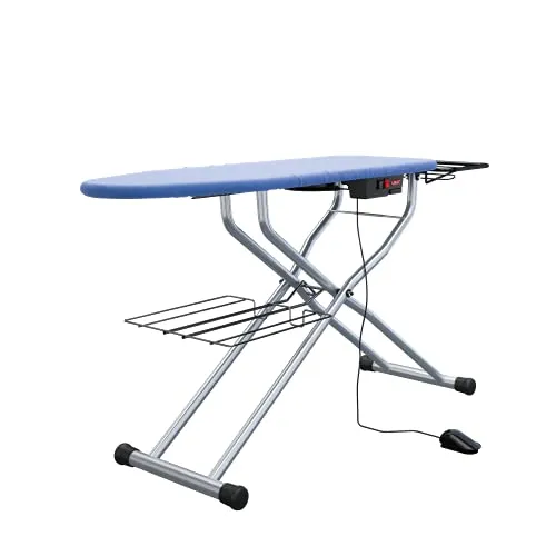 Lelit PA71N Carla, Beheiztes Bügelbrett mit Absaug- und Gebläsefunktion - Bügelbrett mit beheizter Oberfläche, höhenverstellbar und ideal für müheloses Bügeln. Die spezielle Gebläsefunktion schützt empfindliche Stoffe.