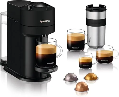 DeLonghi ENV 120.BM Vertuo Next - Schwarz - Kaffeemaschine mit Nespresso Vertuo System, 5 Tassengrößen und innovativer Centrifusion Technologie für perfekten Kaffeegenuss in nur 30 Sekunden.