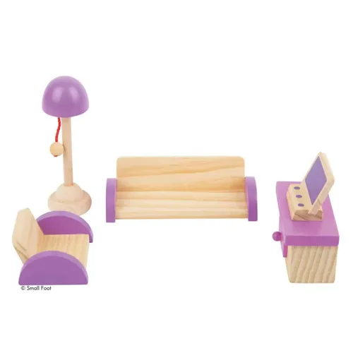 Puppenhaus-Möbel Set Wohnzimmer Holzspielzeug
