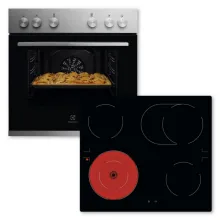 Electrolux ELXH2X Herdset Edelstahl 60cm mit 7 Heizarten