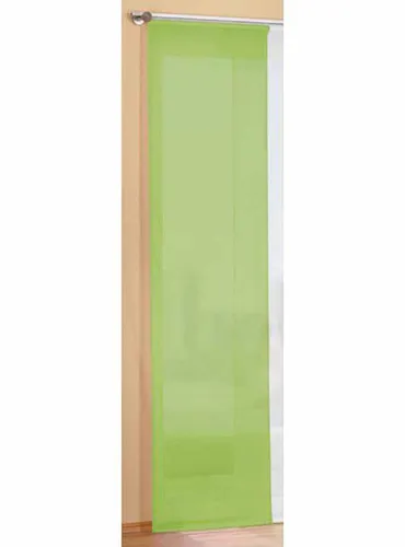 Flächenvorhang Schiebegardine mit Zubehör, 245x60, Apfelgrün
