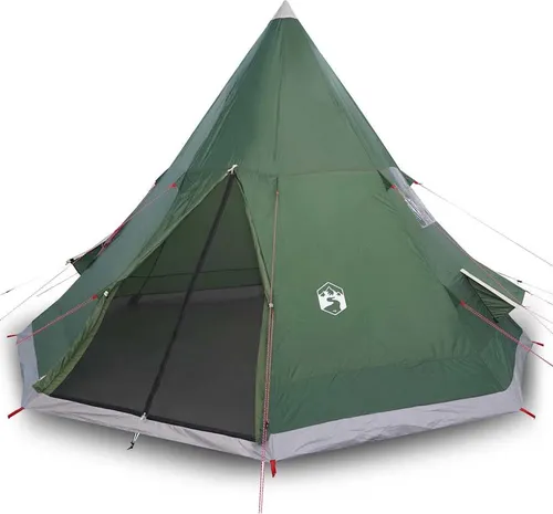 Tipi-Campingzelt 4 Personen Grün von vidaXL